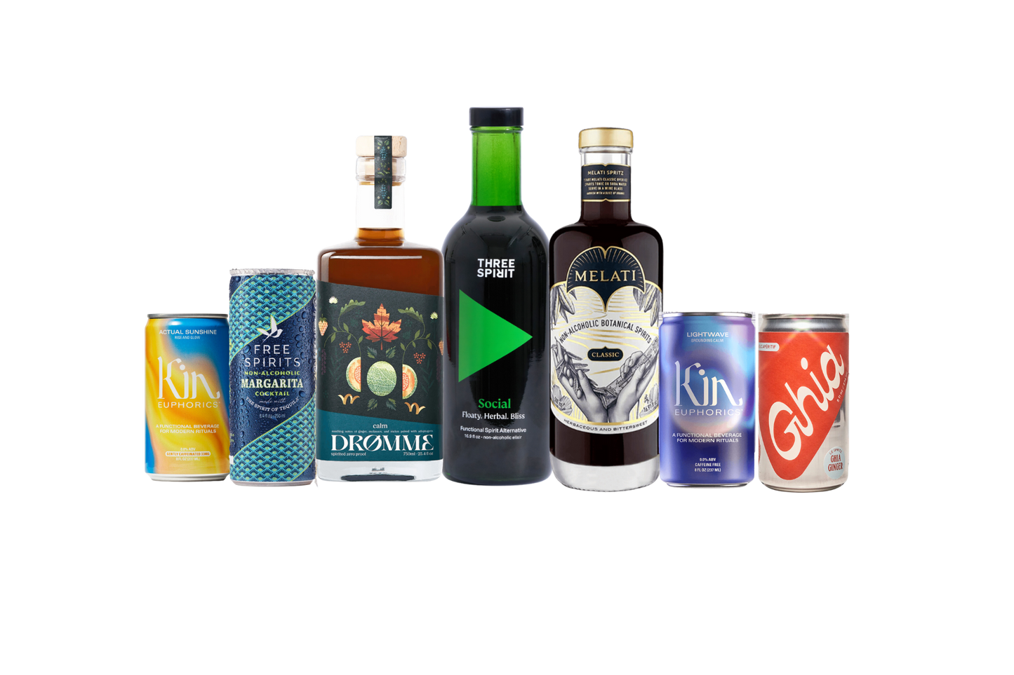 Functional Beverages Variety Pack bottles and cans side by side