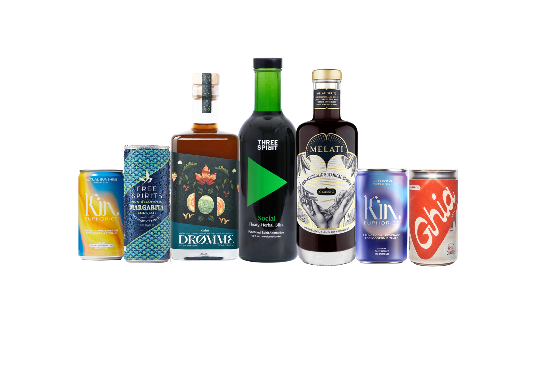 Functional Beverages Variety Pack bottles and cans side by side