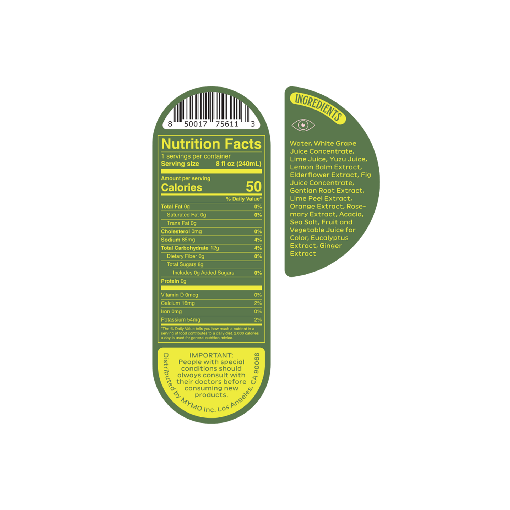Ghia Le Spritz Lime & Salt Back label