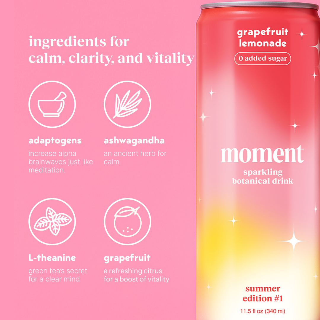 Moment grapefruit lemonade | 12 pack