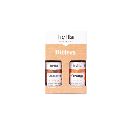 Hella Cocktail Bitters Bar Gift Set | 2-flavor pack Front of Box