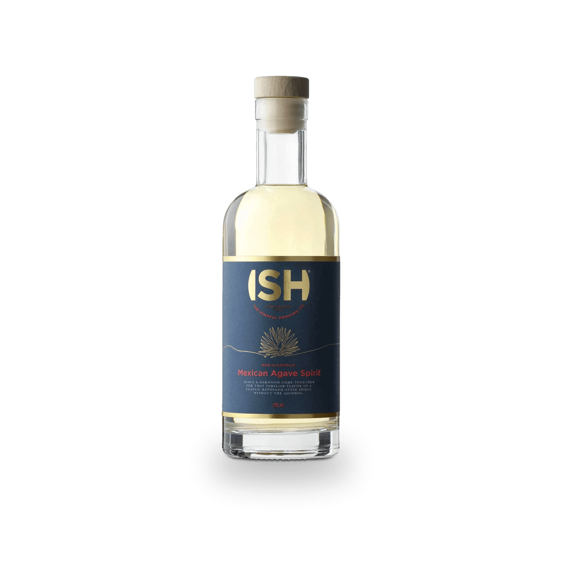 ISH Non-alcoholic Tequila, Mexican Agave Spirit Bottle