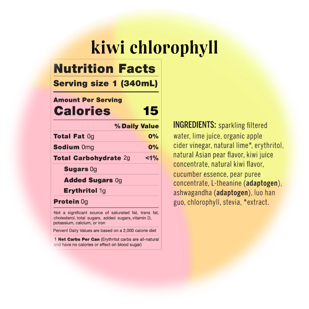Moment kiwi chlorophyll (sparkling mocktail | 12 pack)