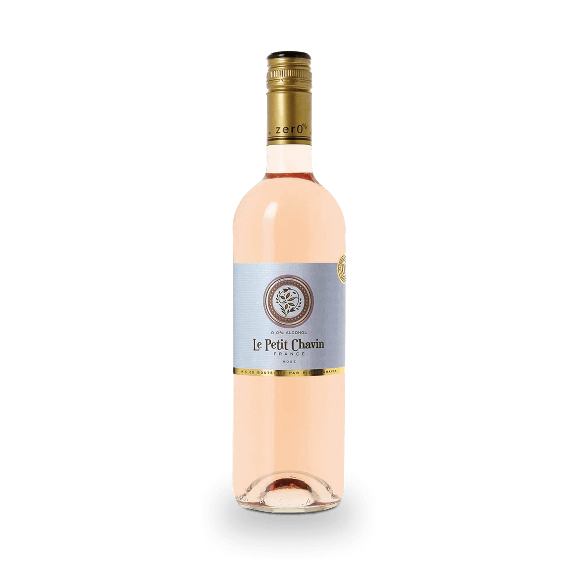 Le Petit Chavin Non-Alcoholic Rosé Wine Bottle