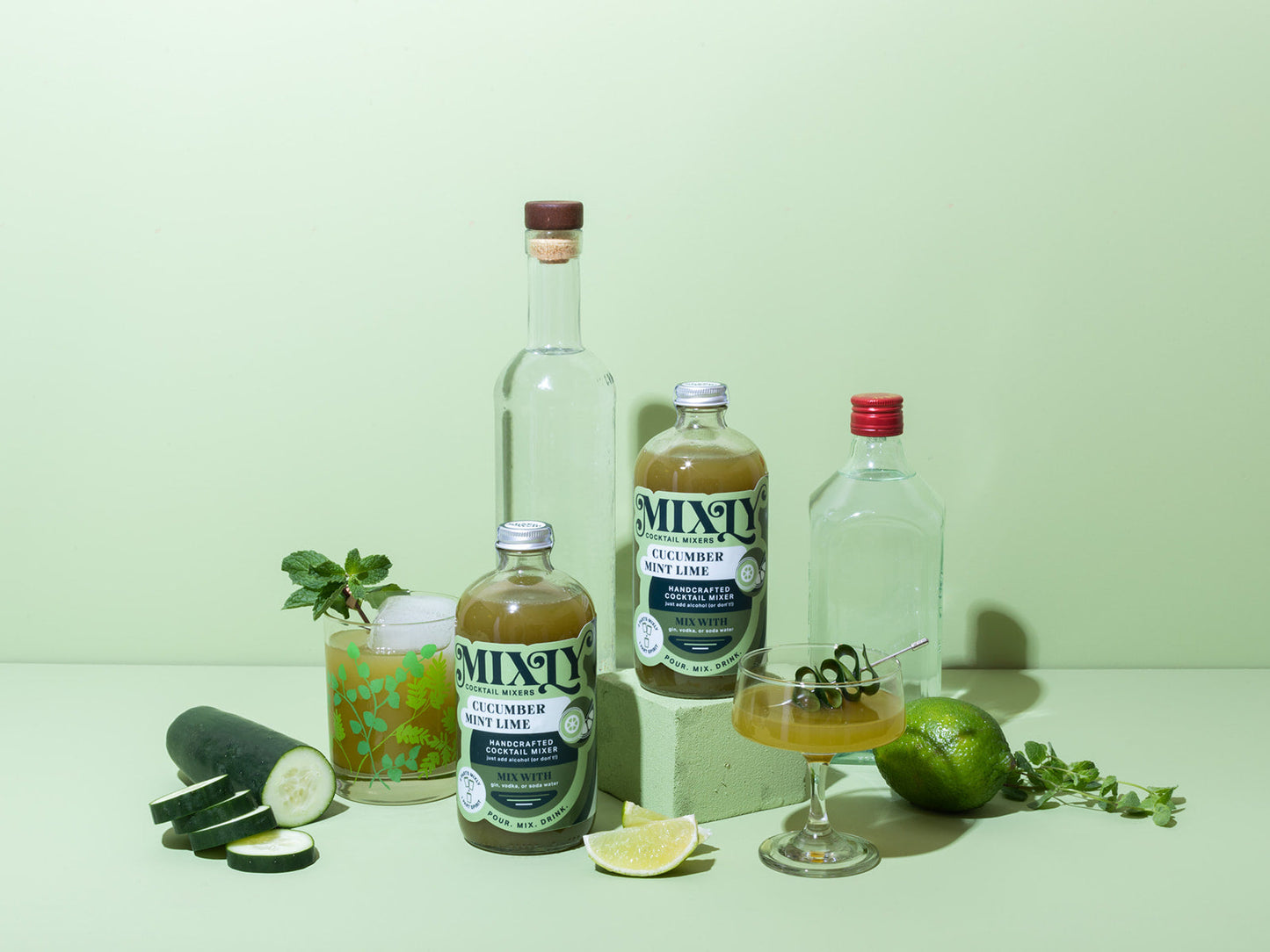Mixly Cocktail Co. Cucumber Mint Lime Mixer