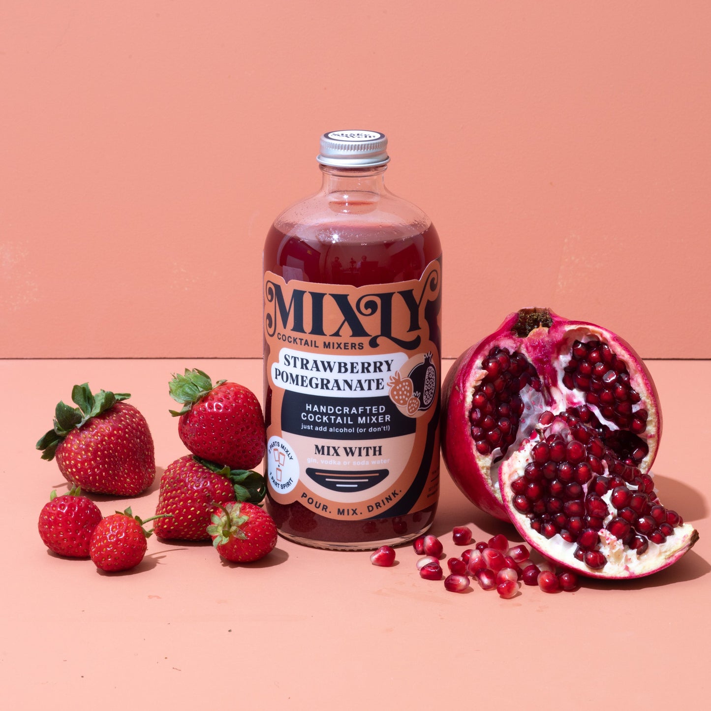 Mixly Cocktail Co. Strawberry Pomegranate Mixer