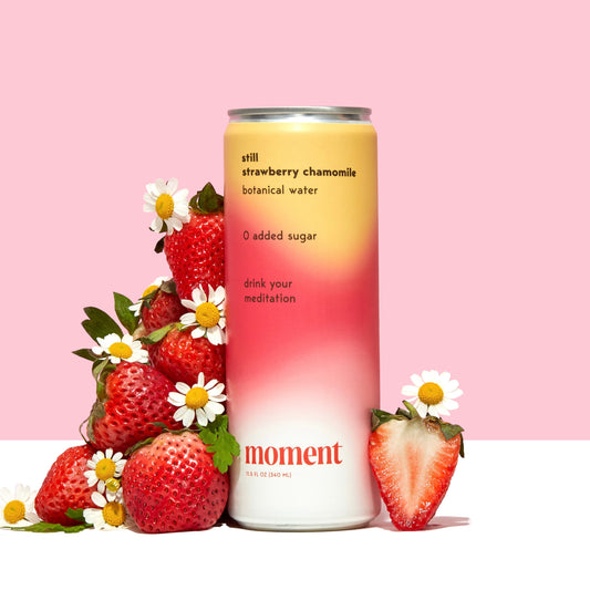 Moment strawberry chamomile adaptogen drink (12 pack)