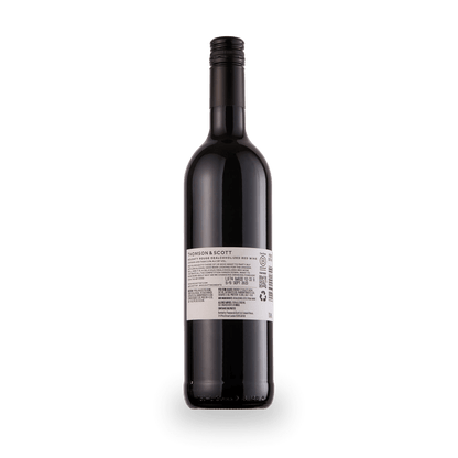 Noughty Rouge Non-Alcoholic Syrah Wine Back Label
