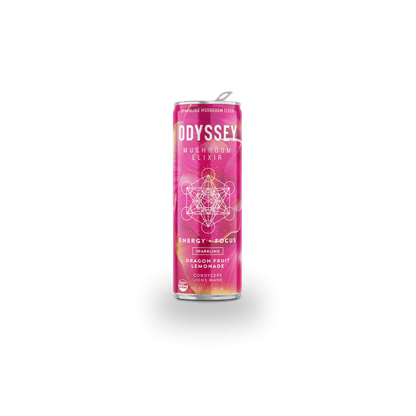 Odyssey Mushroom Elixir | Energy & Focus -Dragon Fruit Lemonade Can