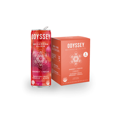Odyssey Mushroom Elixir | Energy & Focus - Passion Fruit, Orange, & Guava
