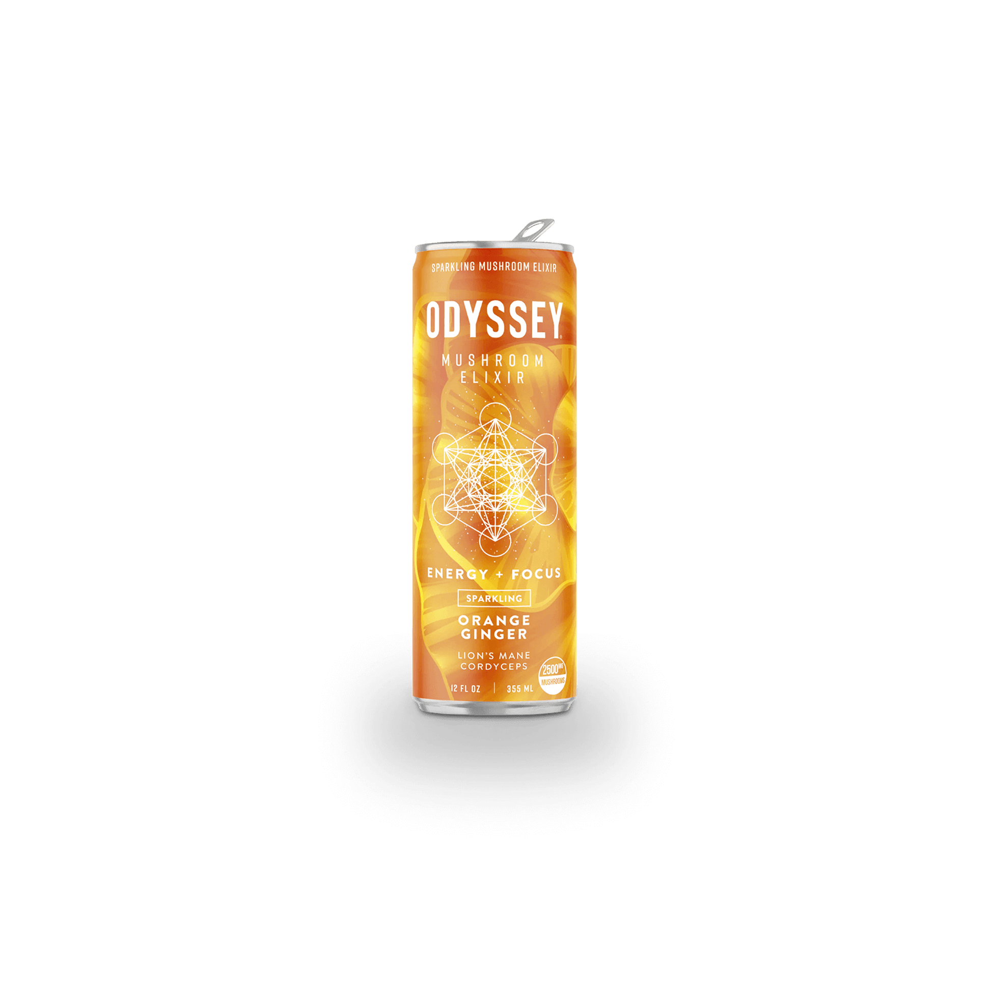 Odyssey Mushroom Elixir | Energy & Focus - Orange Ginger Can