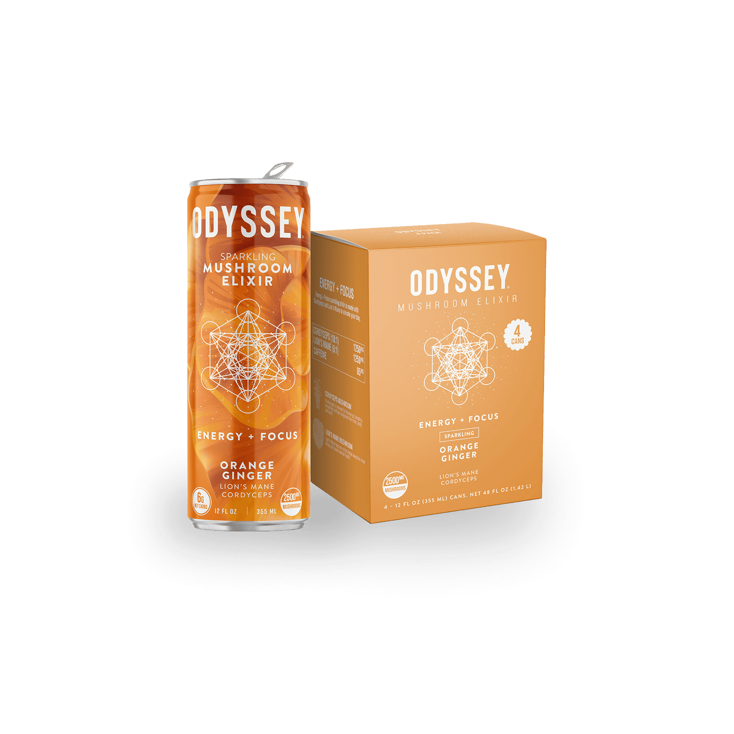 Odyssey Mushroom Elixir | Energy & Focus - Orange Ginger