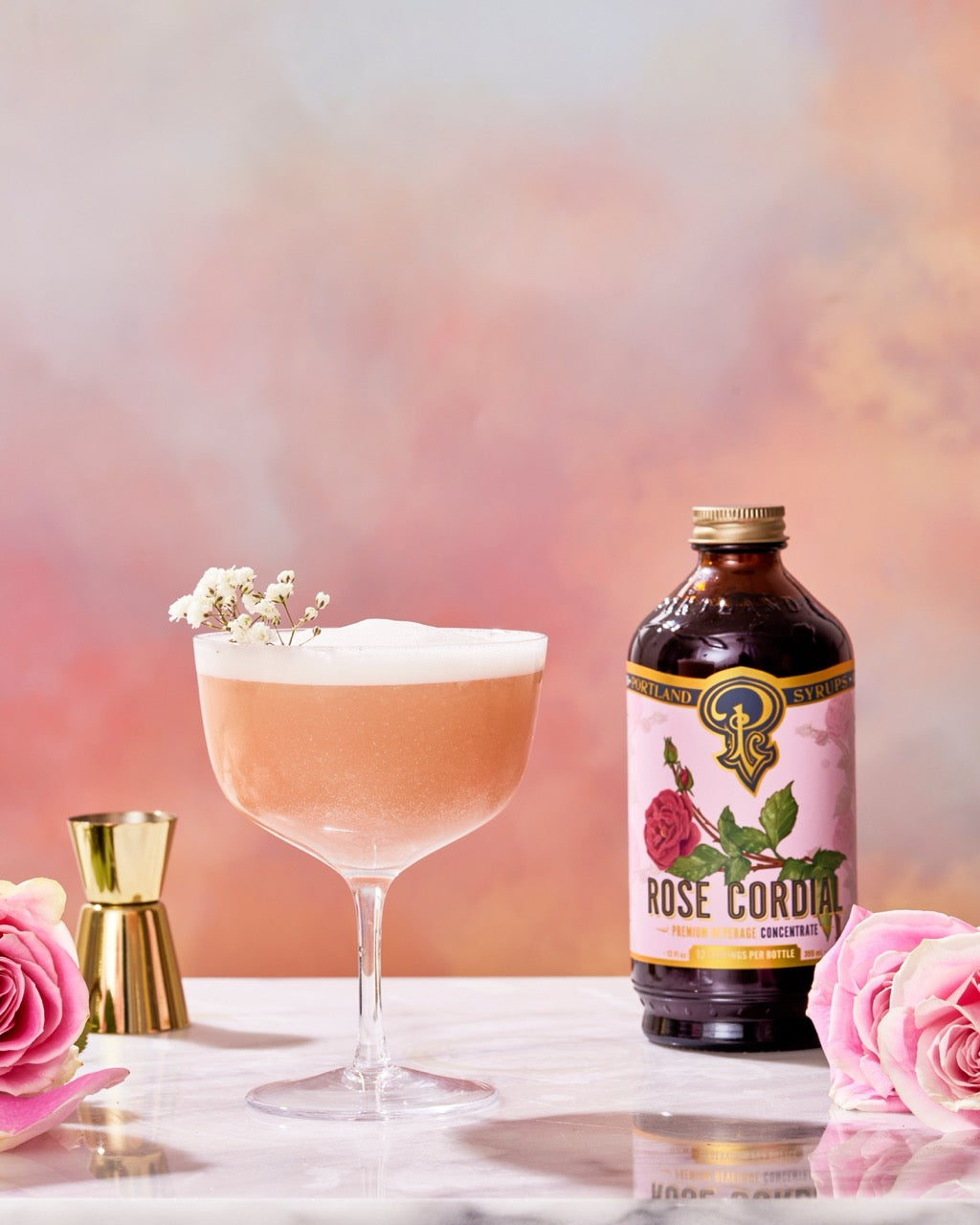 Portland Syrups Rose Cordial Syrup