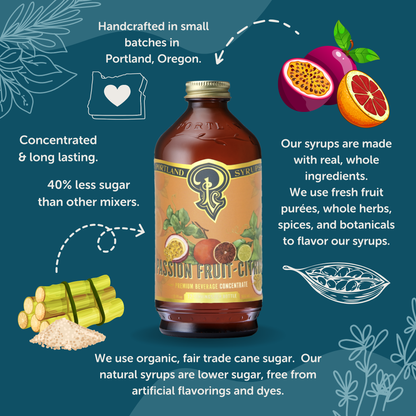 Portland Syrups Passion Fruit Citrus Syrup