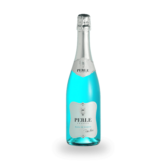 Perle Bleu by Pierre Chavin Non-Alcoholic Sparkling Wine Bottle