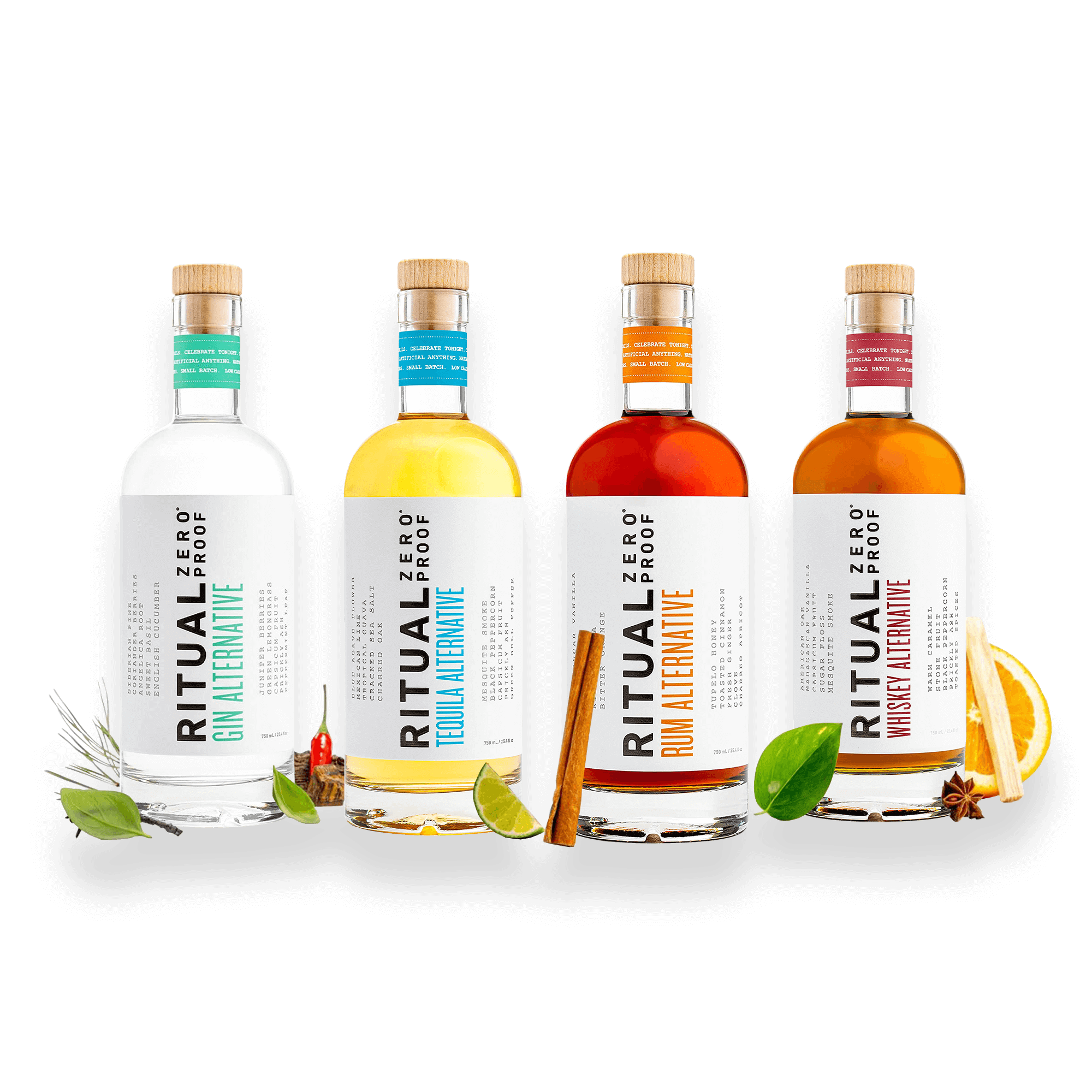 Ritual Zero-Proof Non-Alcoholic Spirits Bundle | Premium Alcohol-Free ...
