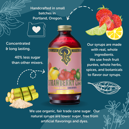 Portland Syrups Strawberry Lemon-Lime Syrup