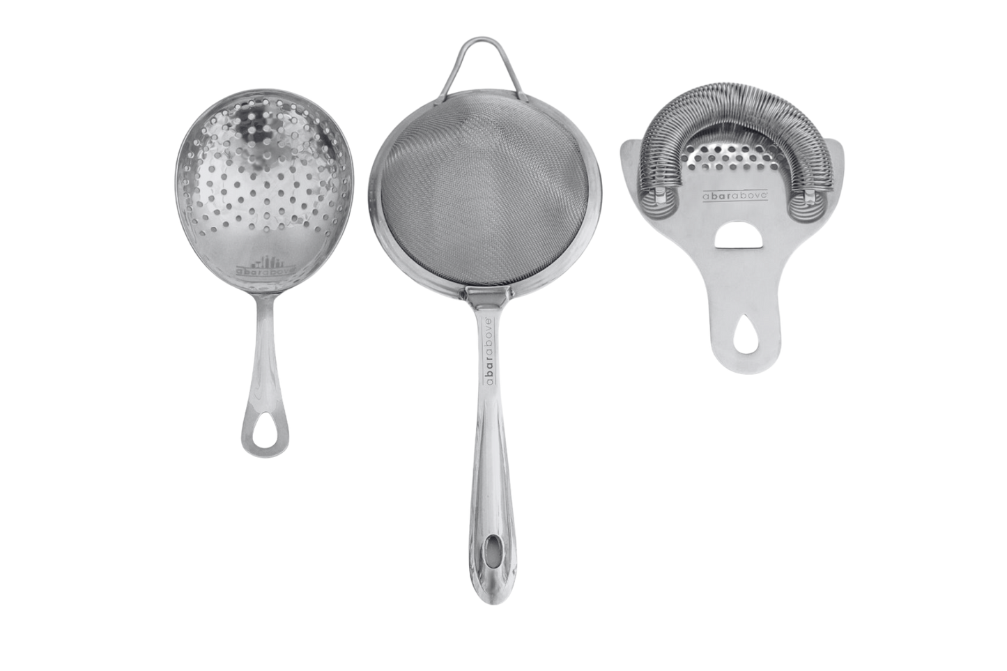 A Bar Above Complete 3-Piece Bar Strainer Set