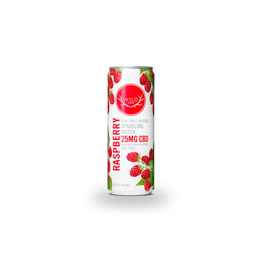Wyld Raspberry Hemp Sparkling Water Can