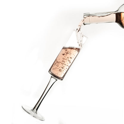 Lemonsoda Hand-Blown Crystal Champagne Flutes