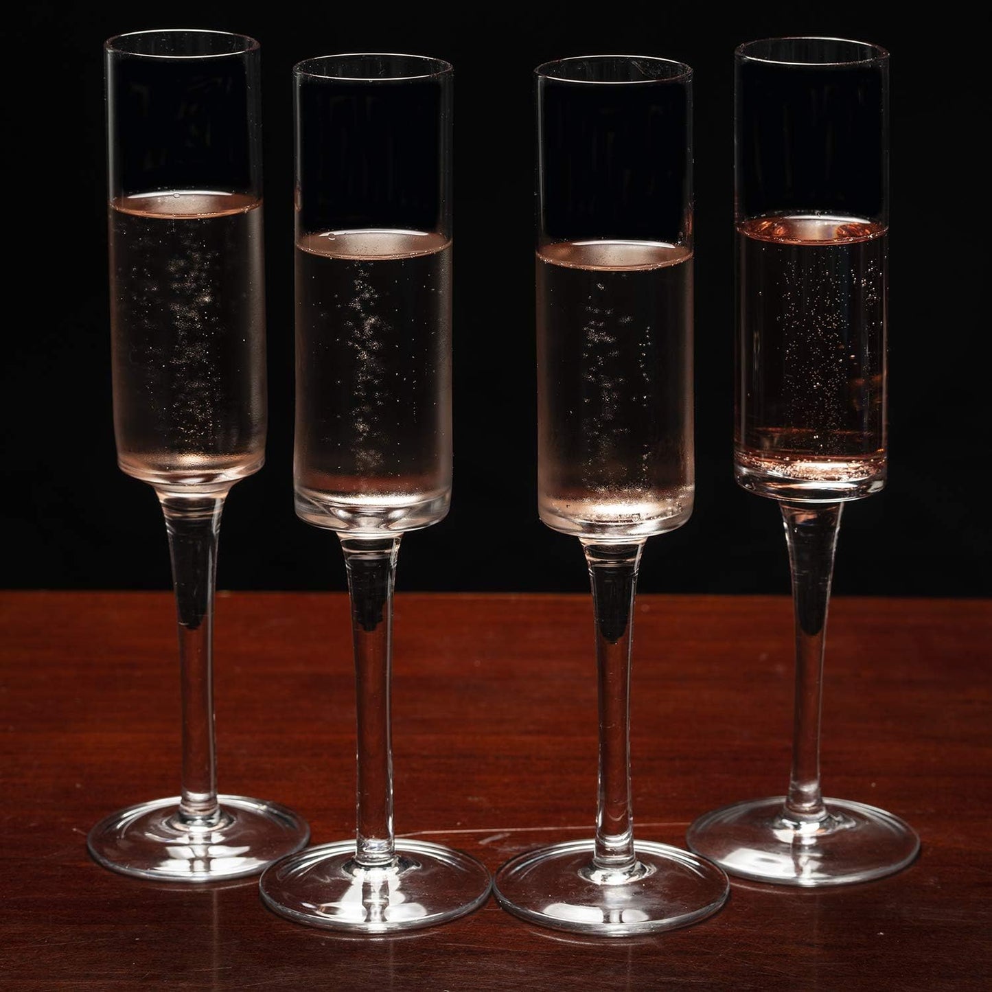 Lemonsoda Hand-Blown Crystal Champagne Flutes