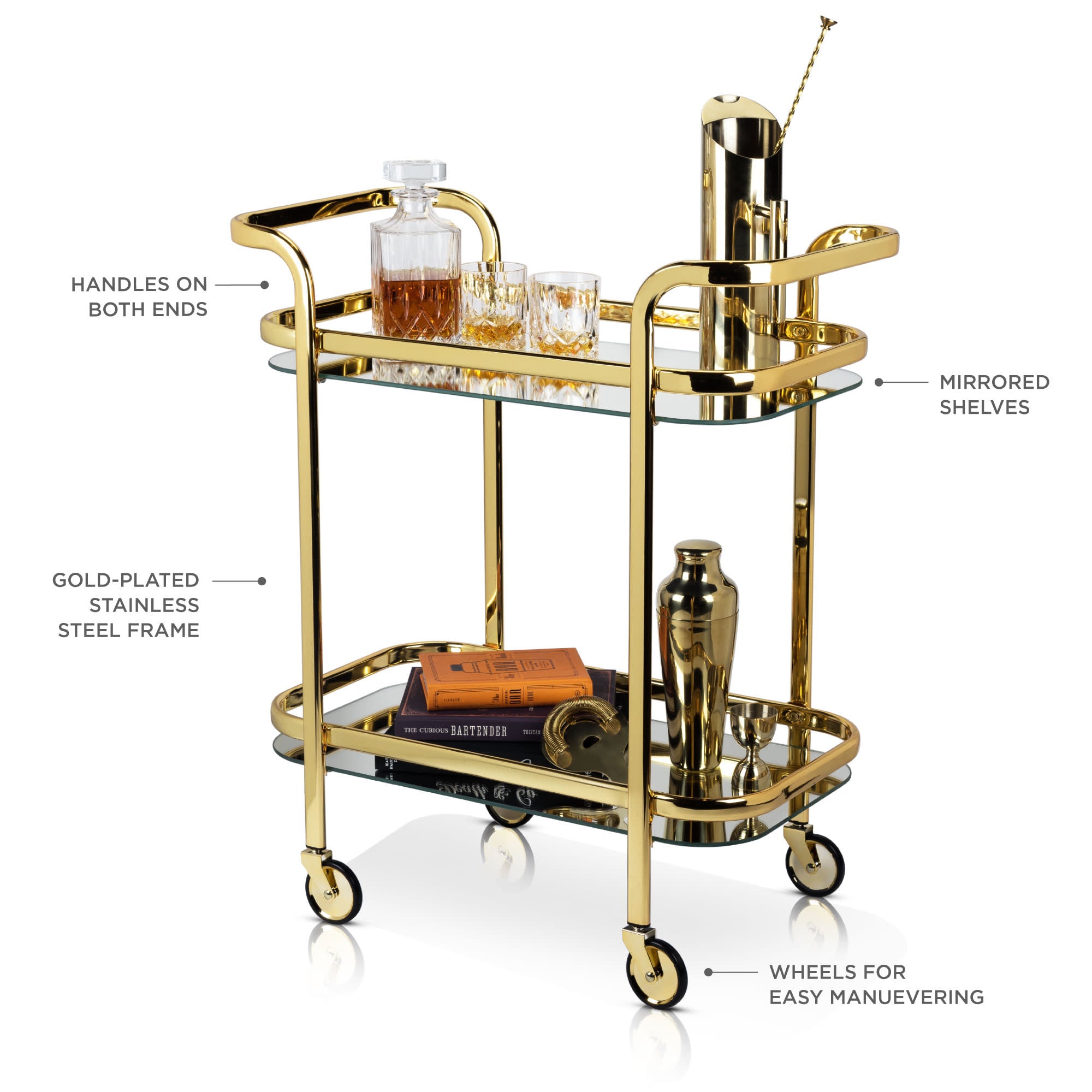 Viski Bar Cart - Thumbnail 4