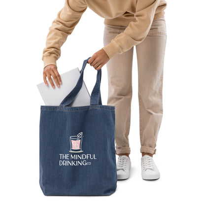 The Mindful Drinking Co. Organic Denim Tote Bag