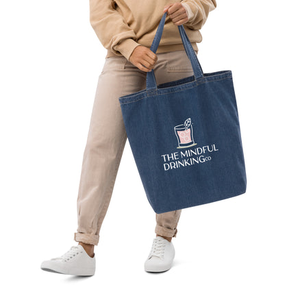 The Mindful Drinking Co. Organic Denim Tote Bag