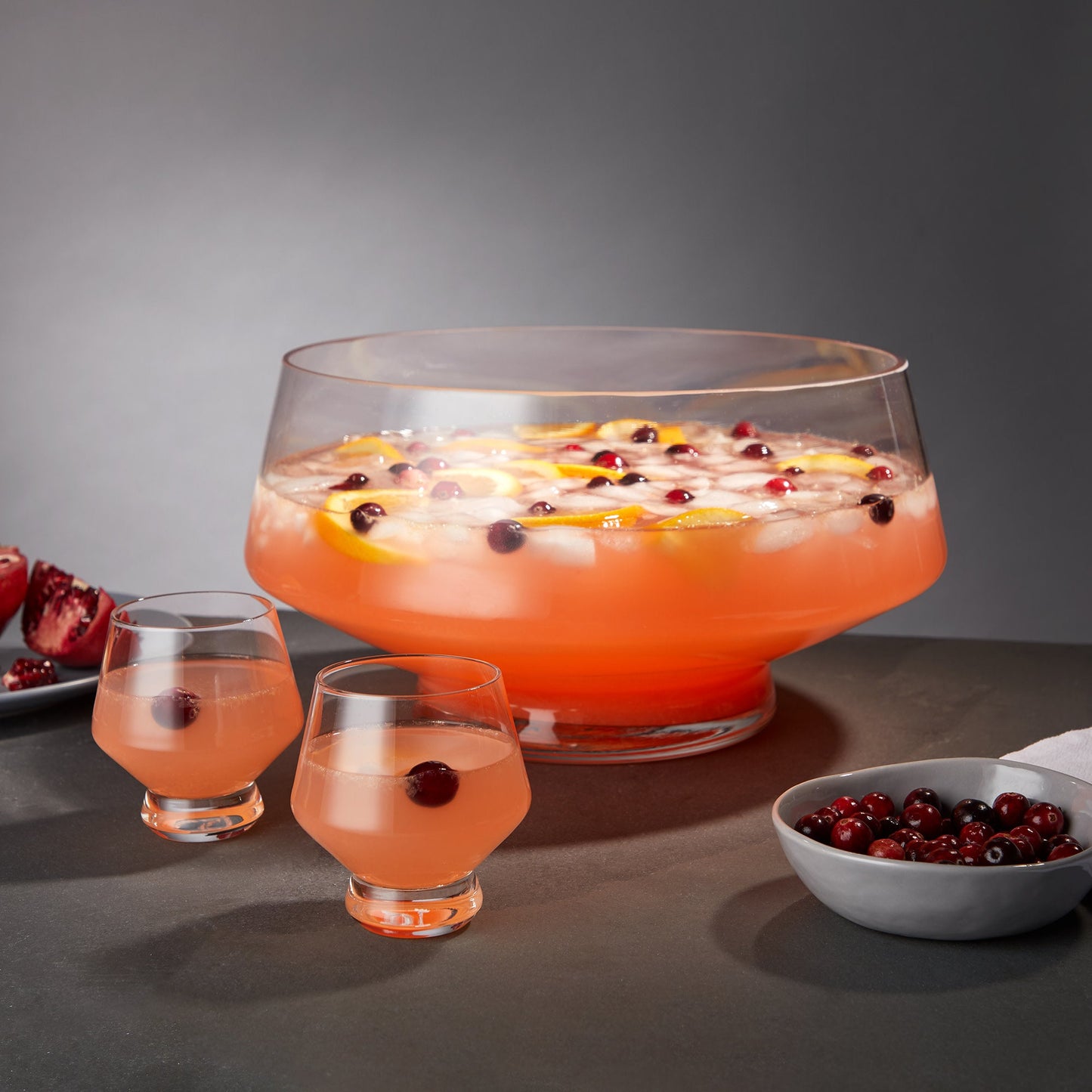 Viski Raye Heavy Base Punch Bowl
