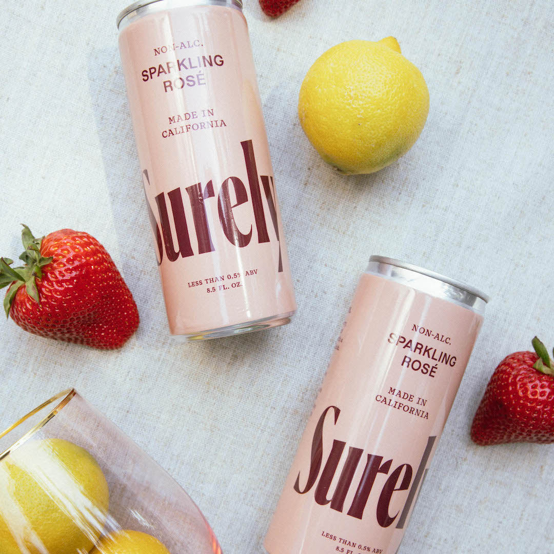 Surely Non Alcoholic Sparkling Rose Wine Cans
